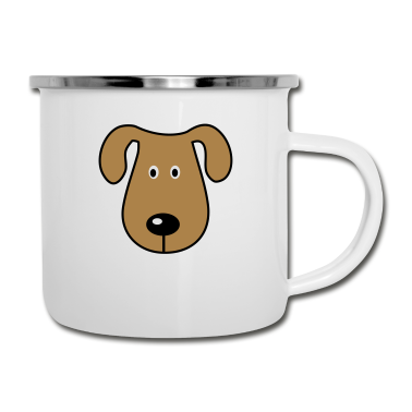 Hunde Emaille Tasse - Hund