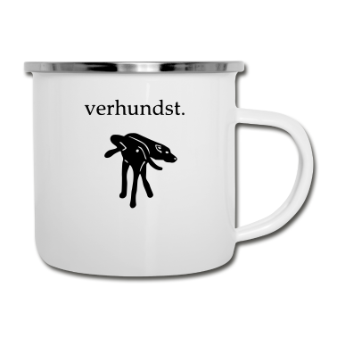 Hunde Emaille Tasse - verhundst hunde hund