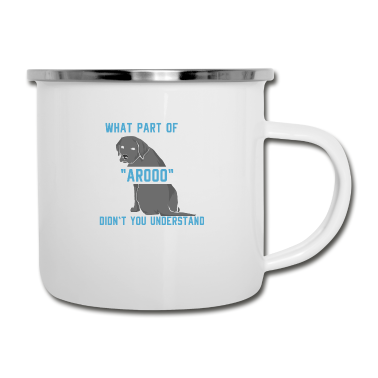 Hunde Emaille Tasse - Hund Hunde Geschenk