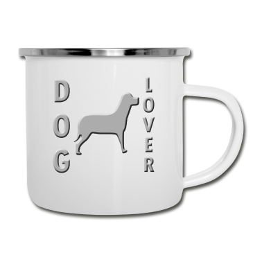 Hunde Emaille Tasse - Hund, Hunde, Geschenk