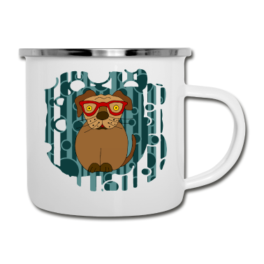 Hunde Emaille Tasse - Hund