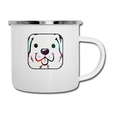 Hunde Emaille Tasse - Hund