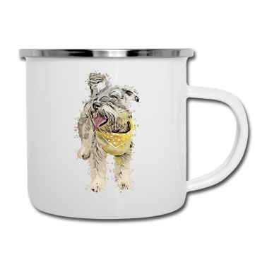 Hunde Emaille Tasse - Hund