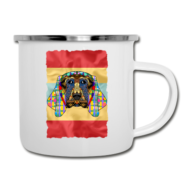 Hunde Emaille Tasse - Hund