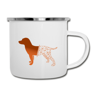 Hunde Emaille Tasse - Hund