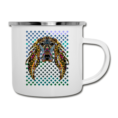 Hunde Emaille Tasse - Hund
