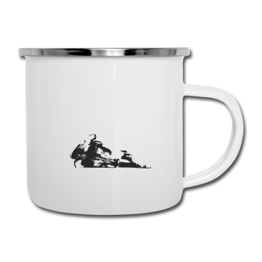 Hunde Emaille Tasse - Hund