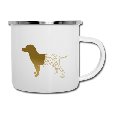Hunde Emaille Tasse - Hund