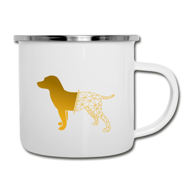 Hunde Emaille Tasse - Hund