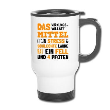 Hunde Thermobecher - Fell und 4 Pfoten