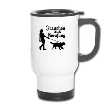 Hunde Thermobecher - Frauchen aus Berufung Hund, Tier, Geschenk