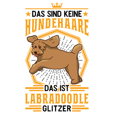 Motiv Labradoodle Glitzer Goldendoodle Geschenk