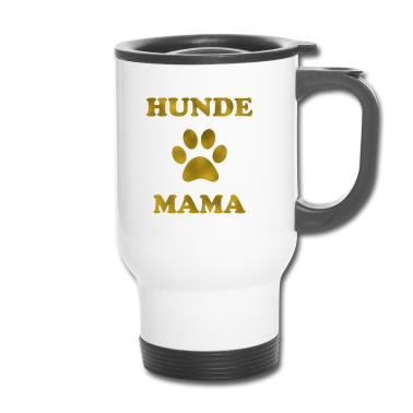 Hunde Thermobecher - Hunde Mama Gold
