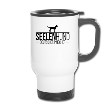 Hunde Thermobecher - DEUTSCHER PINSCHER Seelenhund Hund Hunde Spruch