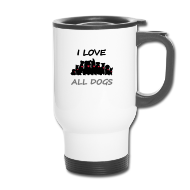 Hunde Thermobecher - Ich liebe alle Hunde, Hund