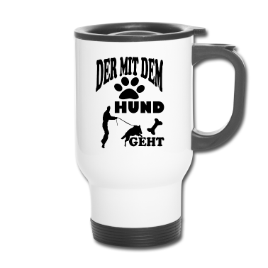 Hunde Thermobecher - Der mit dem Hund