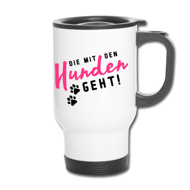 Hunde Thermobecher - hunden die mit den