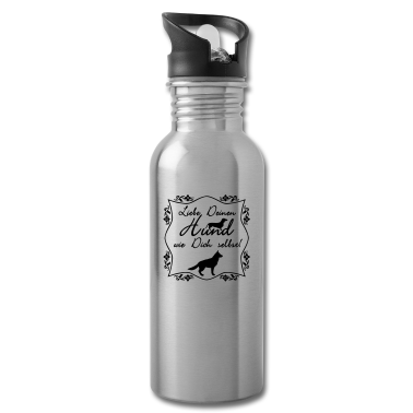 Hunde Trinkflasche - Hund Spruch Geschenk Haustier Tier Tierfreund