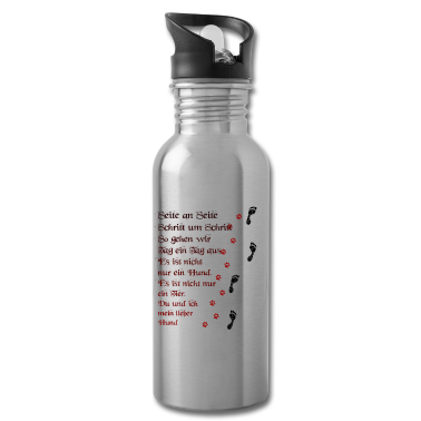 Hunde Trinkflasche - Hund Spruch Du und ich