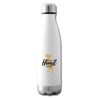 Hunde Trinkflasche - DER MIT DEM HUND SPRICHT - Hund Hunde-Shirt