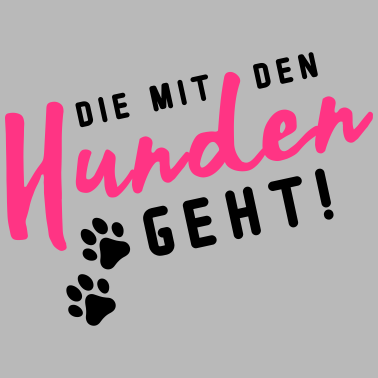 Motiv hunden die mit den