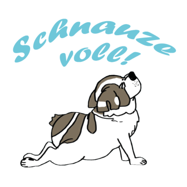 Motiv Schnauze voll - Schriftzug blau
