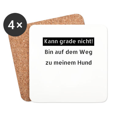 Hunde Untersetzer - hund - auf dem Weg zu meinem Hund