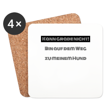 Hunde Untersetzer - hund - auf dem Weg zu meinem Hund