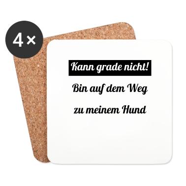 Hunde Untersetzer - hund - auf dem Weg zu meinem Hund