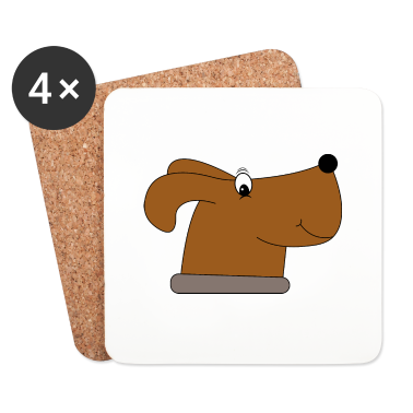 Hunde Untersetzer - Hund