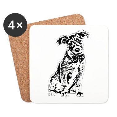 Hunde Untersetzer - Hund