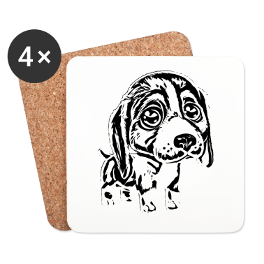 Hunde Untersetzer - Hund