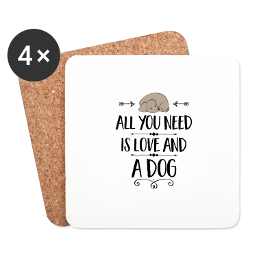 Hunde Untersetzer - Hund
