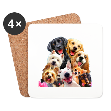 Hunde Untersetzer - Hunde