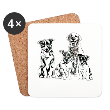 Hunde Untersetzer - Hunde