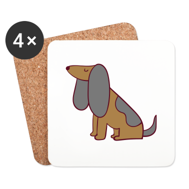 Hunde Untersetzer - Hund