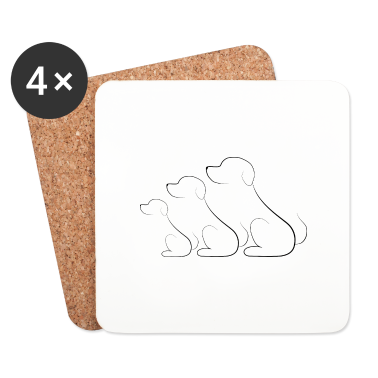 Hunde Untersetzer - Hund