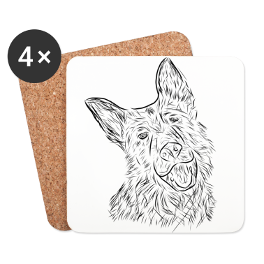 Hunde Untersetzer - Hund