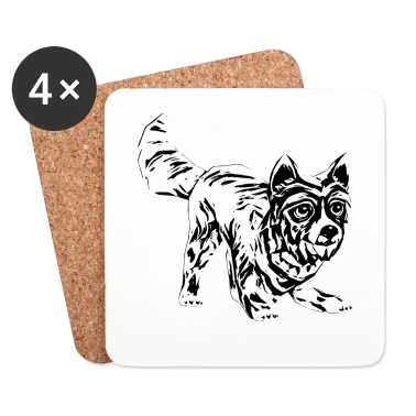 Hunde Untersetzer - Hund