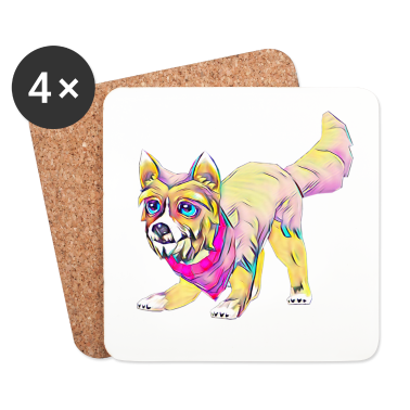 Hunde Untersetzer - Hund