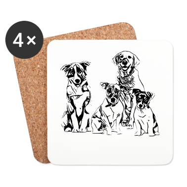 Hunde Untersetzer - Hunde