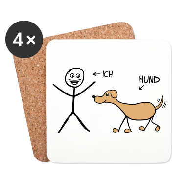 Hunde Untersetzer - Ich und Hund