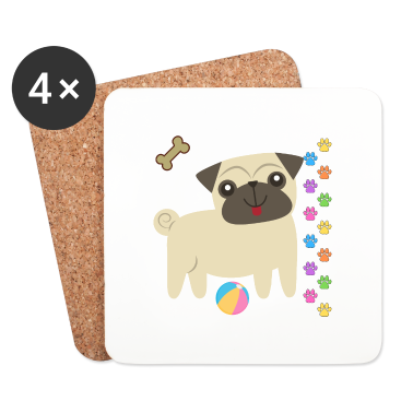 Hunde Untersetzer - Hund