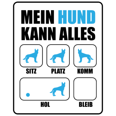 Motiv Mein Hund Kann Alles