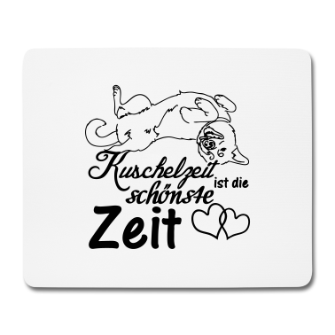 Hunde Mousepad - Kuschelzeit,schönste Zeit Hunde, Sprüche, Geschenk