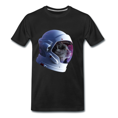Katzen T-Shirt - Katze Meow Kitty Astronaut Katzenmutti