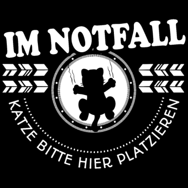 Motiv Katzen Tshirt Notfall