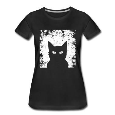 Katzen T-Shirt - Tolle Katzen Silhouette ! Geschenkidee Katze