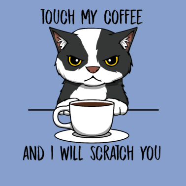 Motiv Katze Kaffee Scratch You Monday Kitty Office