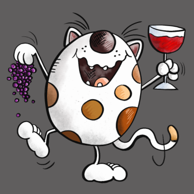 Motiv Katze mag Wein